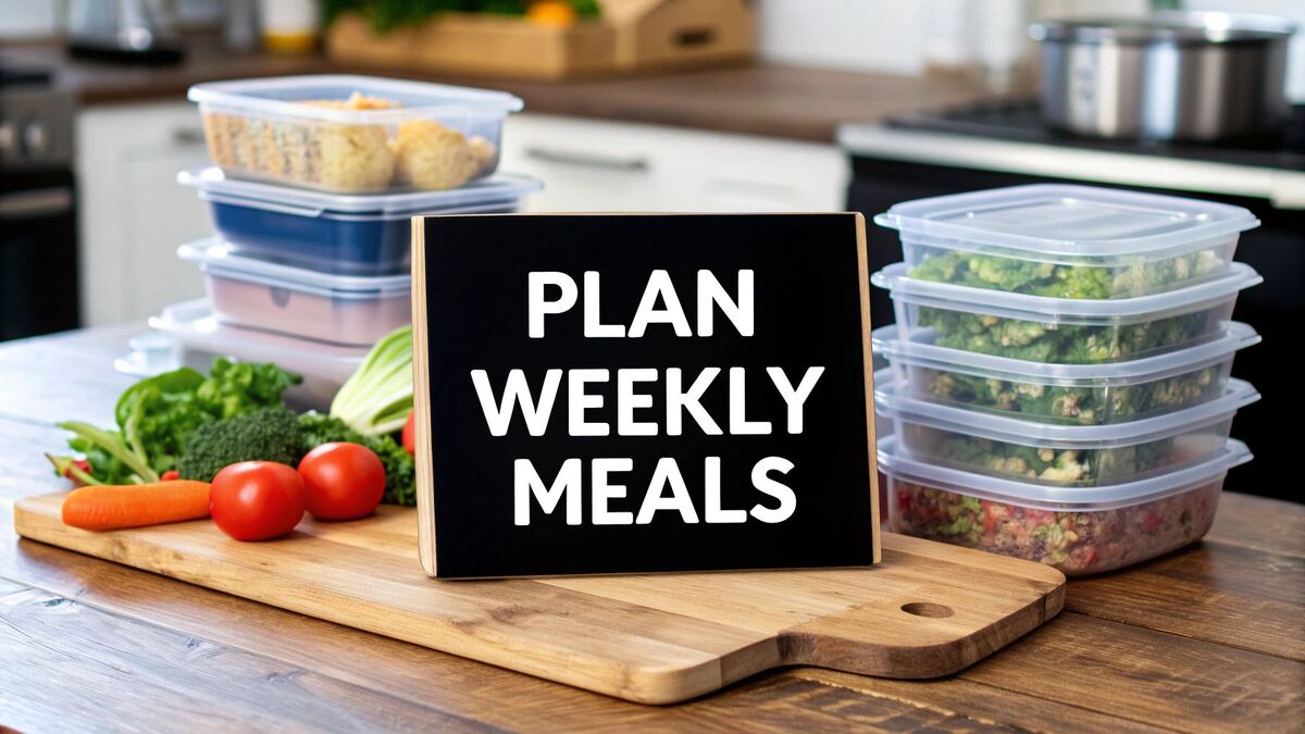 how to plan weekly meals
