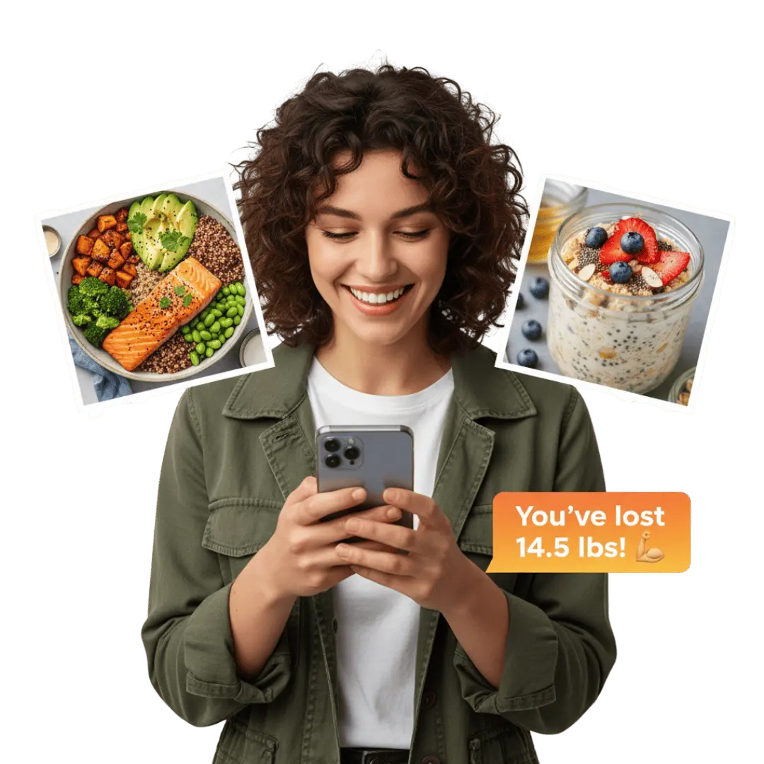Person using AI Meal Planner on their phone