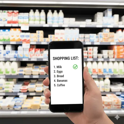 Smart shopping list