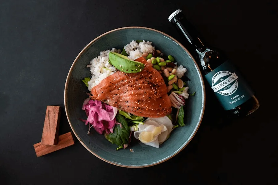 Salmon dinner